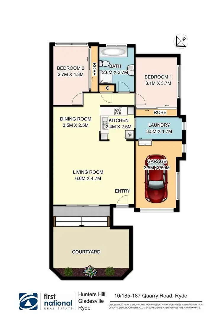 Floorplan of Homely villa listing, 10/185 Quarry Road, Ryde NSW 2112