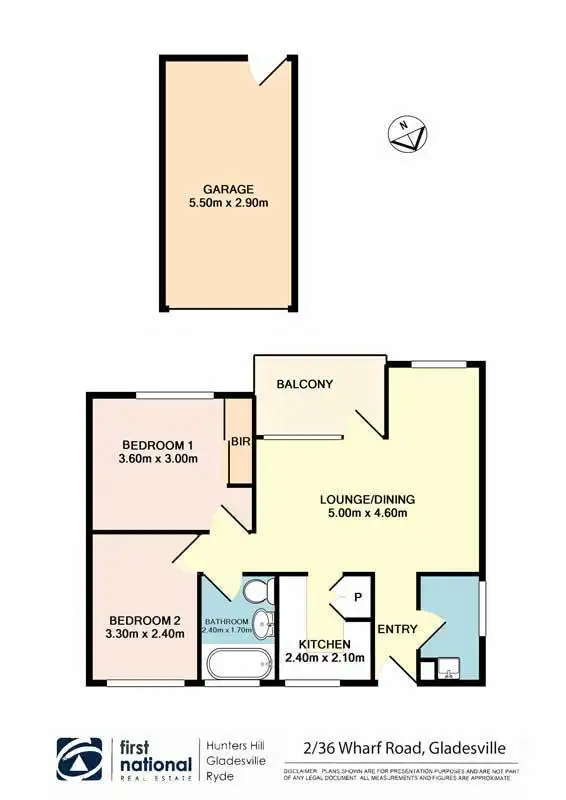 Floorplan of Homely apartment listing, 2/36 Wharf Road, Gladesville NSW 2111