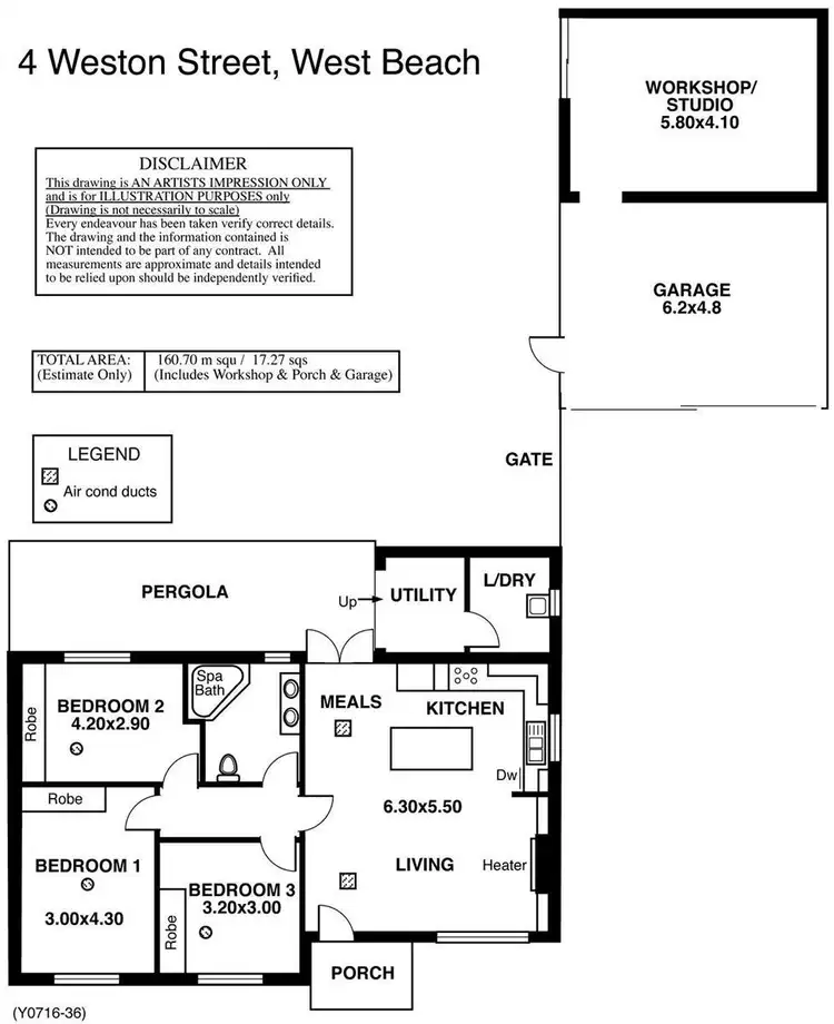 Floorplan of Homely house listing, 4 Weston Street, West Beach SA 5024