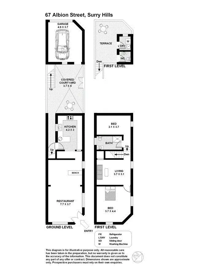 Floorplan of Homely house listing, 67 Albion Street, Surry Hills NSW 2010