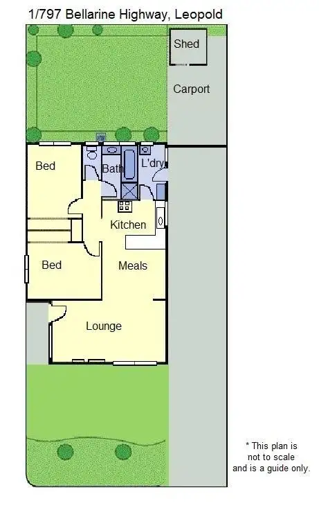 Floorplan of Homely unit listing, 1/797 Bellarine Highway, Leopold VIC 3224