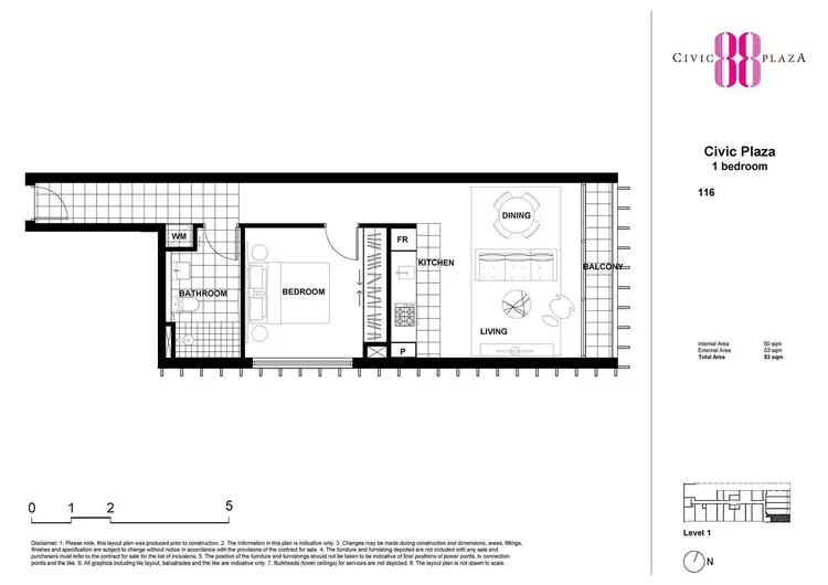 Floorplan of Homely apartment listing, 116/88 Archer Street, Chatswood NSW 2067