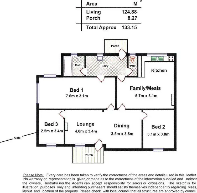 Floorplan of Homely house listing, 13 Amos Way, Royal Park SA 5014