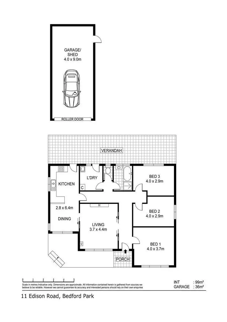 Floorplan of Homely house listing, 11 Edison Road, Bedford Park SA 5042