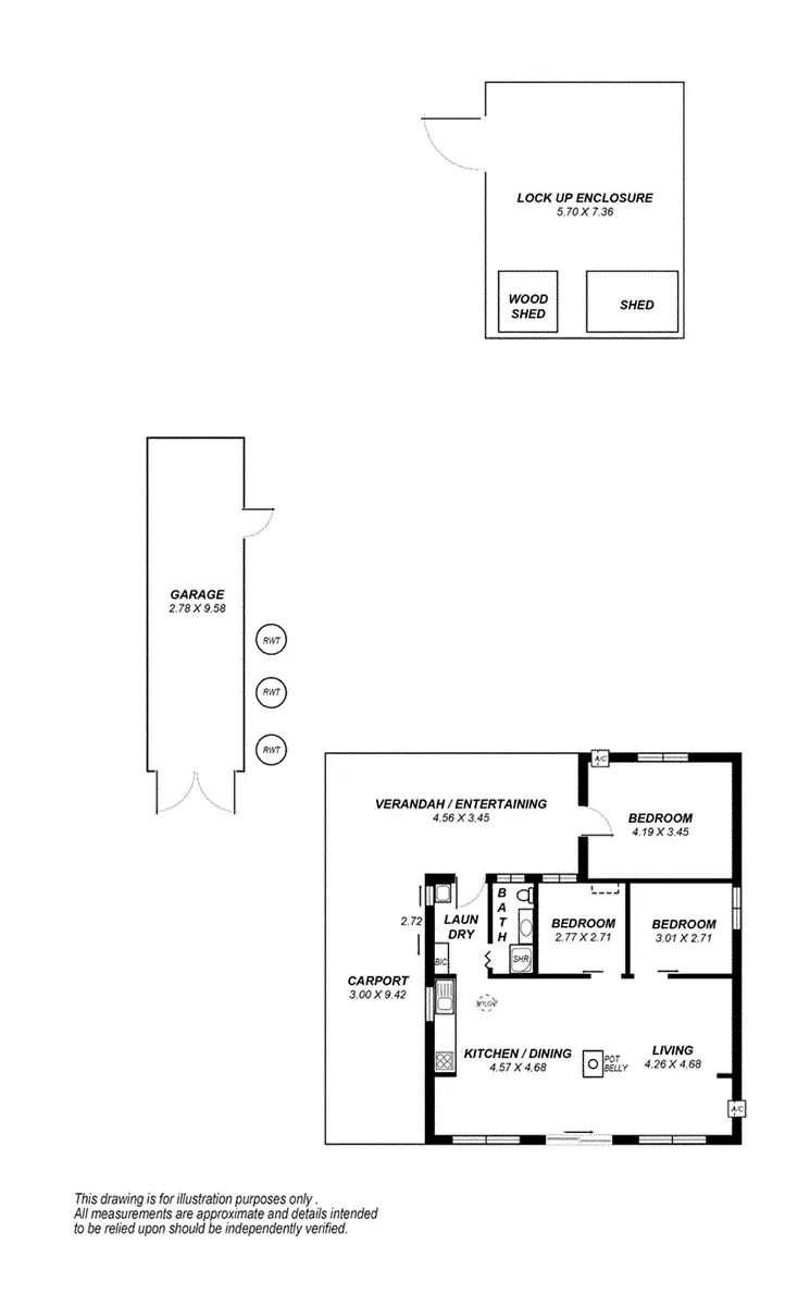 Floorplan of Homely house listing, 29 Porter Street COWIRRA via, Mannum SA 5238