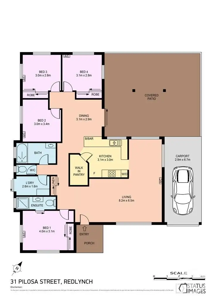 Floorplan of Homely house listing, 31 Pilosa Street, Redlynch QLD 4870