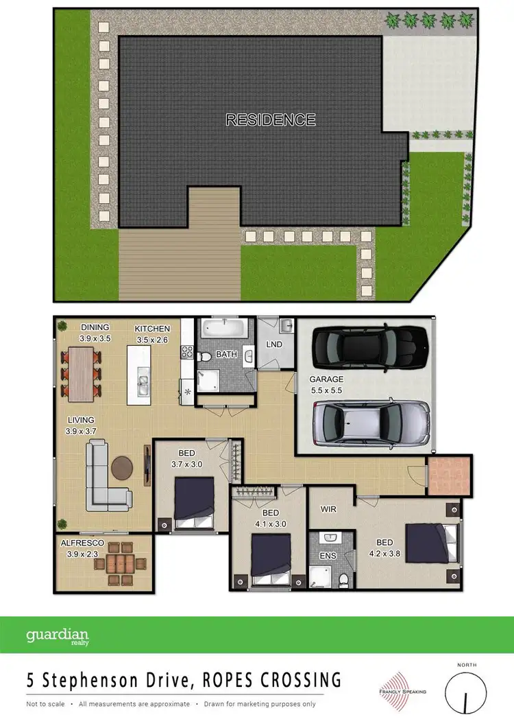 Floorplan of Homely house listing, 5 Stephenson Drive, Ropes Crossing NSW 2760