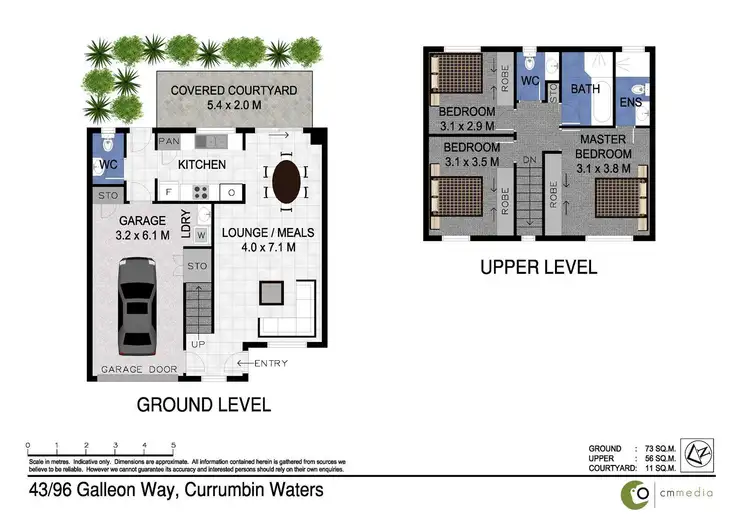 Floorplan of Homely unit listing, 43/96 Galleon Way, Currumbin Waters QLD 4223
