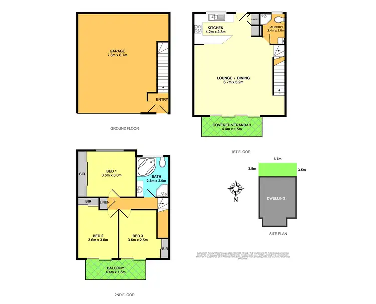 Floorplan of Homely townhouse listing, 3/13 Roberts Street, Charlestown NSW 2290