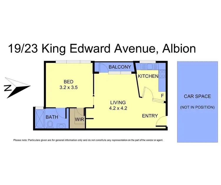 Floorplan of Homely apartment listing, 19/23 King Edward Avenue, Albion VIC 3020