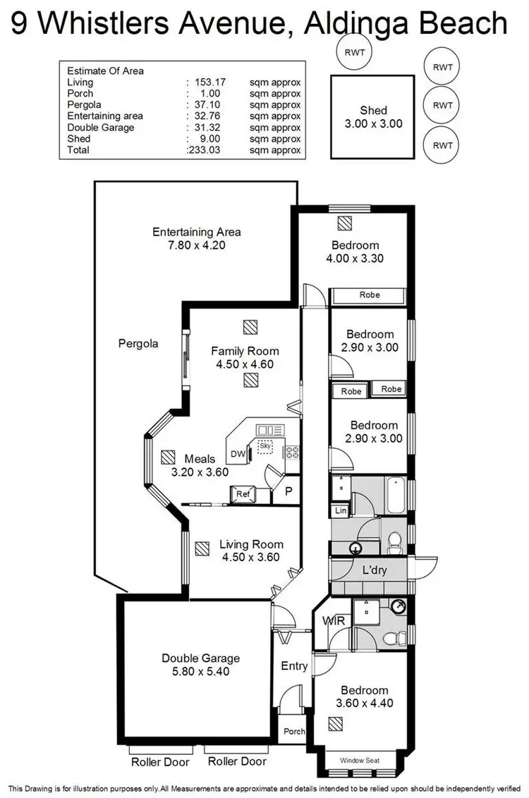 Floorplan of Homely house listing, 9 Whistlers Avenue, Aldinga Beach SA 5173