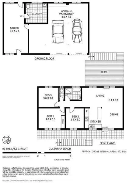 Floorplan of Homely house listing, 99 The Lake Circuit, Culburra Beach NSW 2540