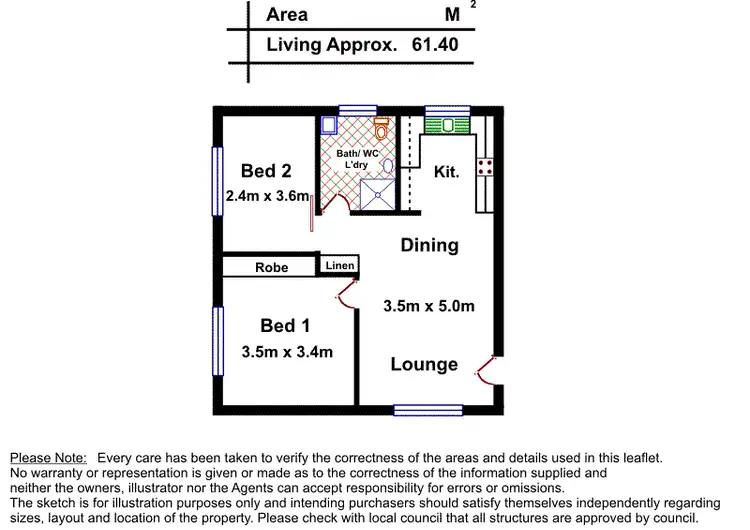 Floorplan of Homely unit listing, 5/670 Burbridge Road, West Beach SA 5024
