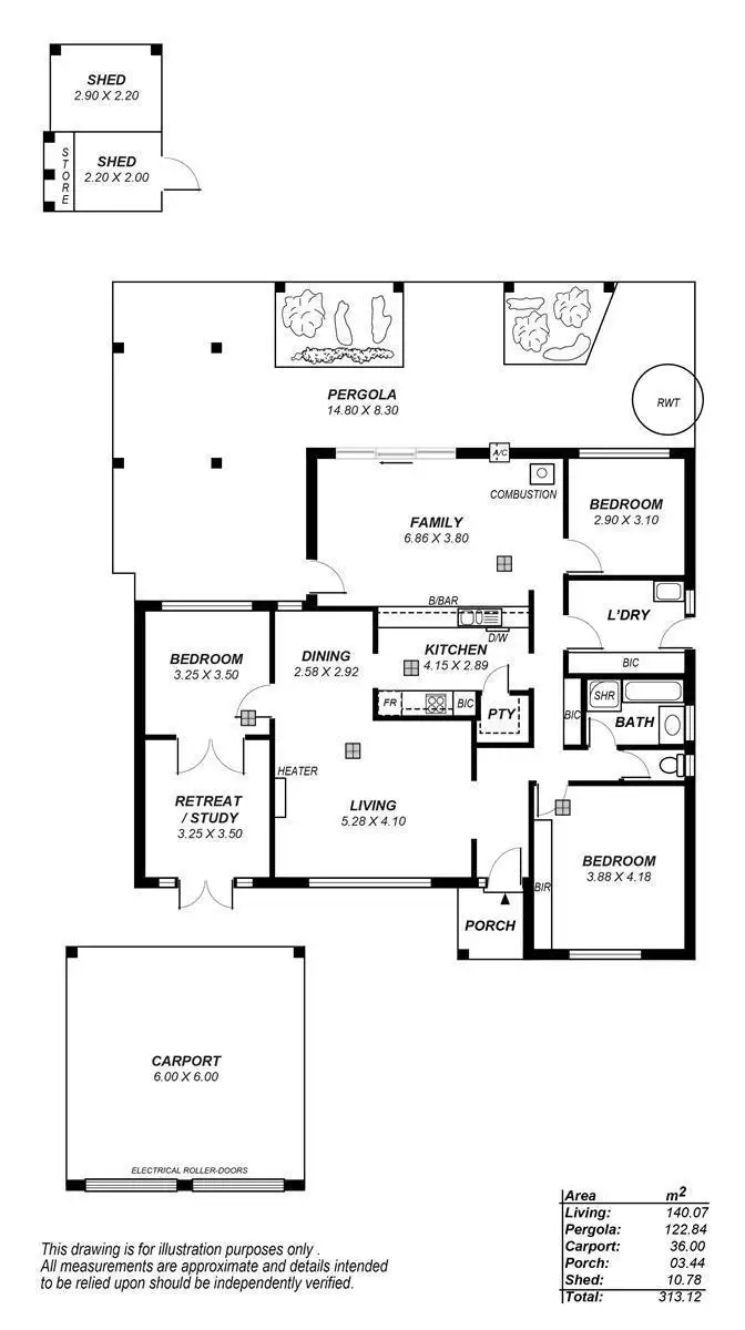 Floorplan of Homely house listing, 8 Pamela Road, Torrens Park SA 5062
