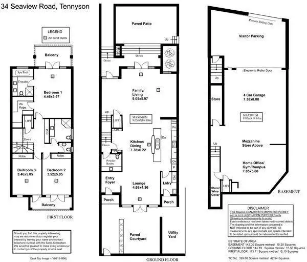 Floorplan of Homely house listing, 34 Seaview Road, Tennyson SA 5022
