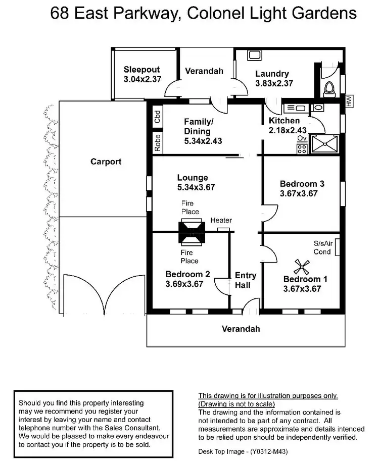 Floorplan of Homely house listing, 68 East Parkway, Colonel Light Gardens SA 5041