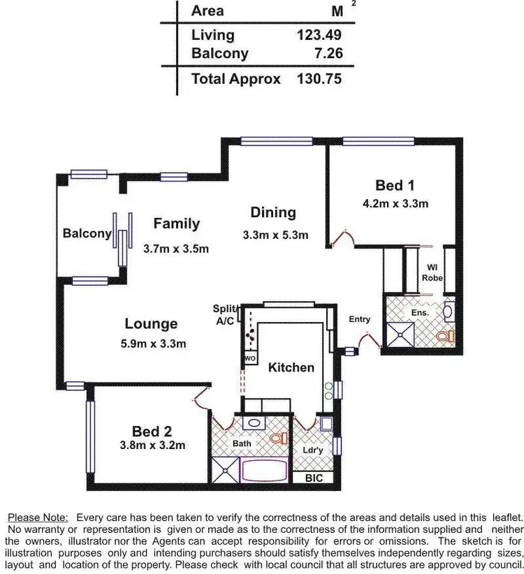 Floorplan of Homely unit listing, 9/21 Jeffcott Street, North Adelaide SA 5006