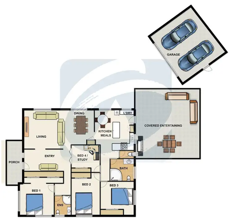 Floorplan of Homely house listing, 7 Melinda Court, Springwood QLD 4127