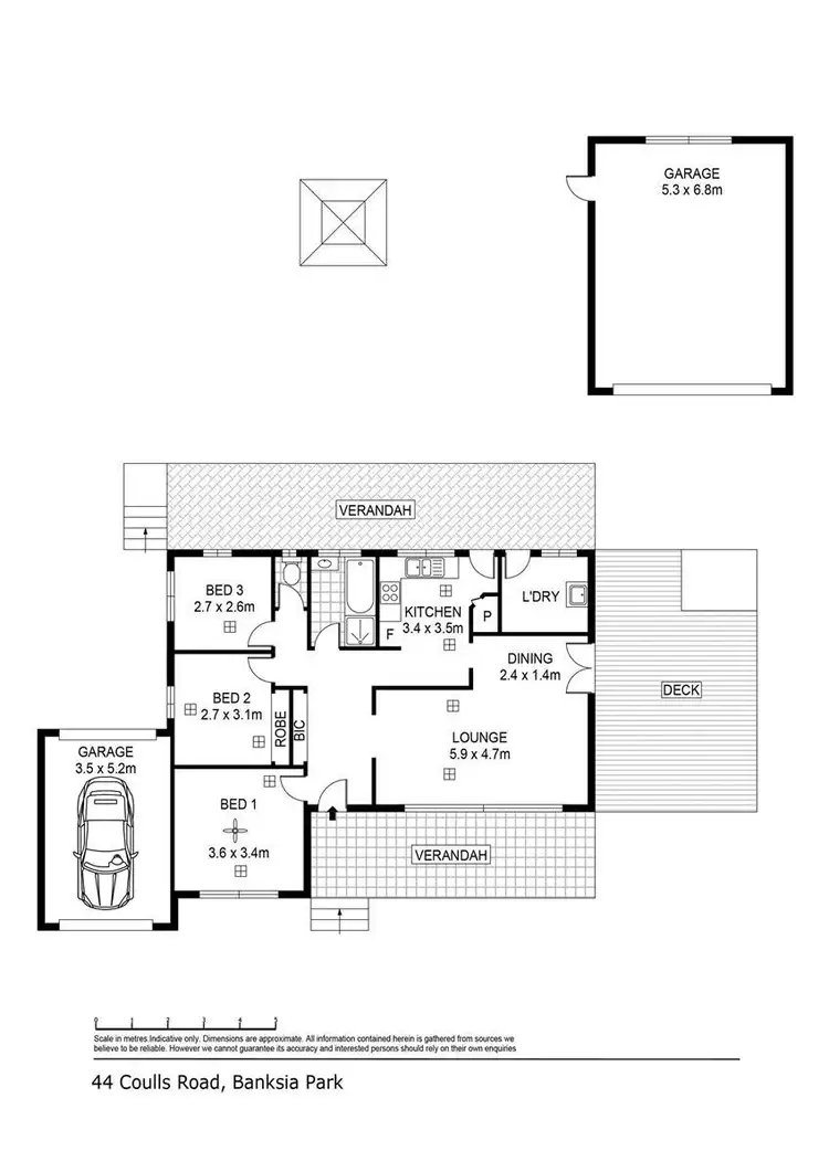 Floorplan of Homely house listing, 44 Coulls Road, Banksia Park SA 5091