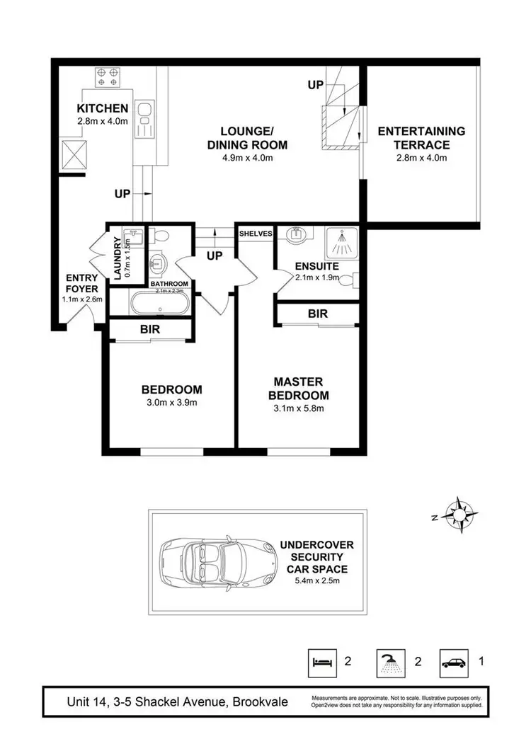 Floorplan of Homely apartment listing, 14/3-5 Shackel Avenue, Brookvale NSW 2100