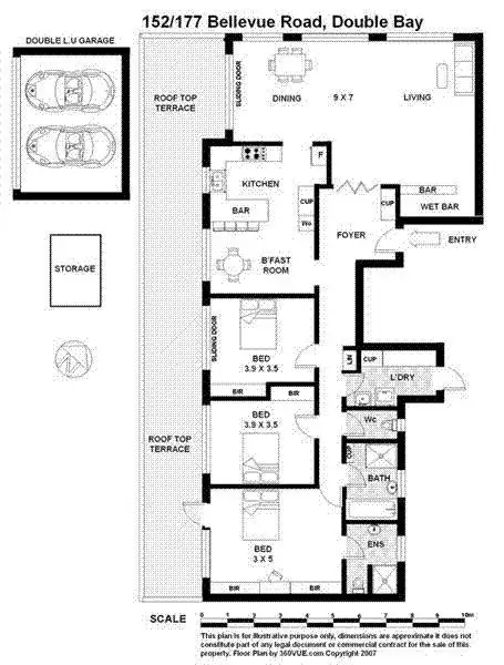 Floorplan of Homely apartment listing, 152/177 Bellevue  Road, Bellevue Hill NSW 2023