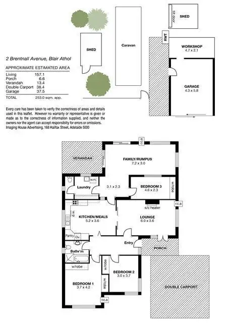 Floorplan of Homely house listing, 2 Brentnall Avenue, Blair Athol SA 5084