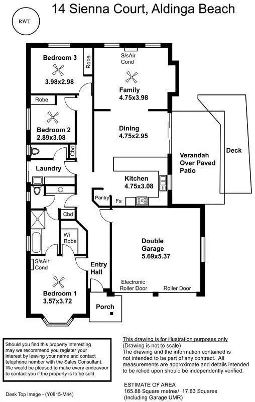 Floorplan of Homely house listing, 14 Sienna Court, Aldinga Beach SA 5173