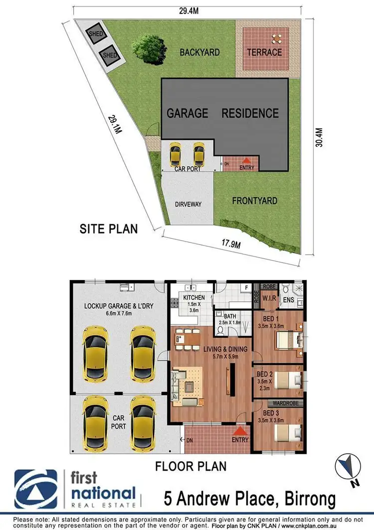 Floorplan of Homely house listing, 5 Andrew Place, Birrong NSW 2143