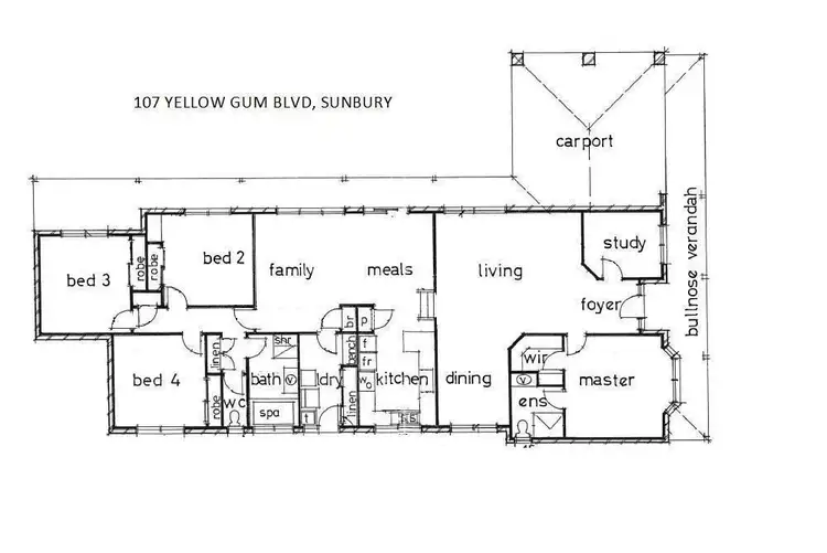 Floorplan of Homely house listing, 107 Yellow Gum Boulevard, Sunbury VIC 3429