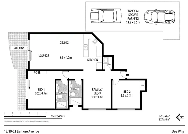 Floorplan of Homely unit listing, 18/19-21 Lismore Avenue, Dee Why NSW 2099