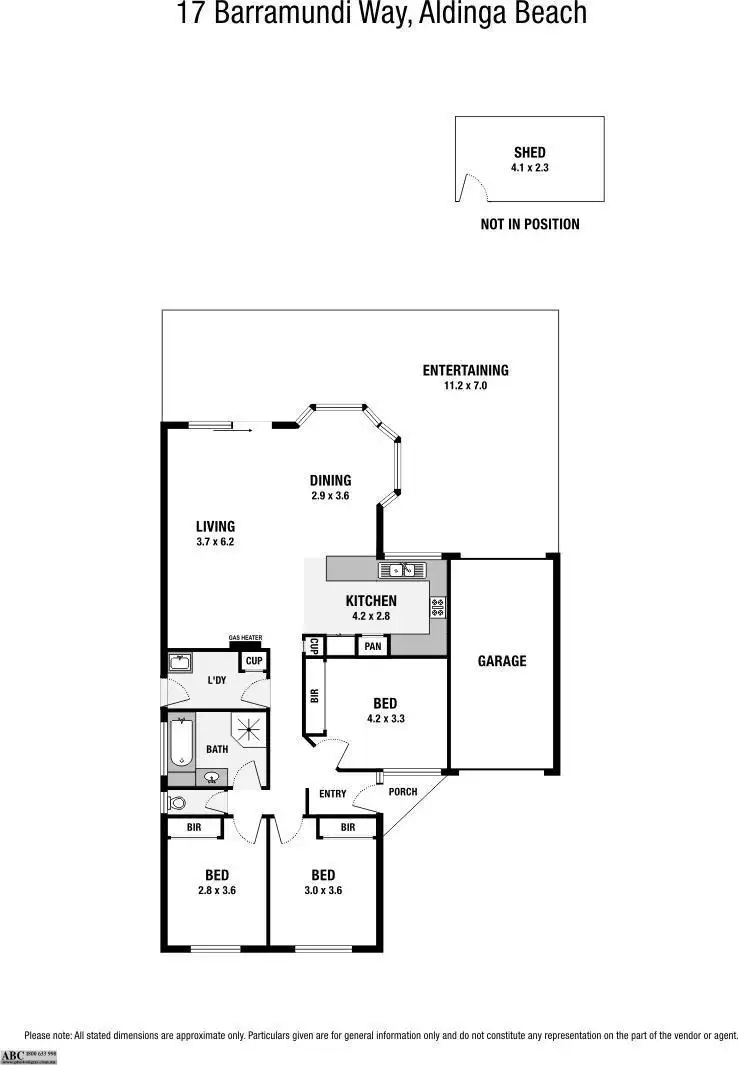 Floorplan of Homely house listing, 17 Barramundi Way, Aldinga Beach SA 5173
