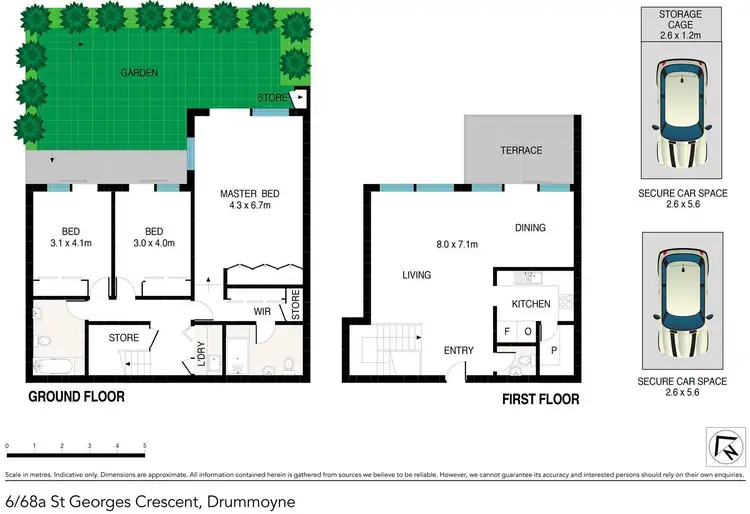 Floorplan of Homely apartment listing, 6/68A St Georges Crescent, Drummoyne NSW 2047