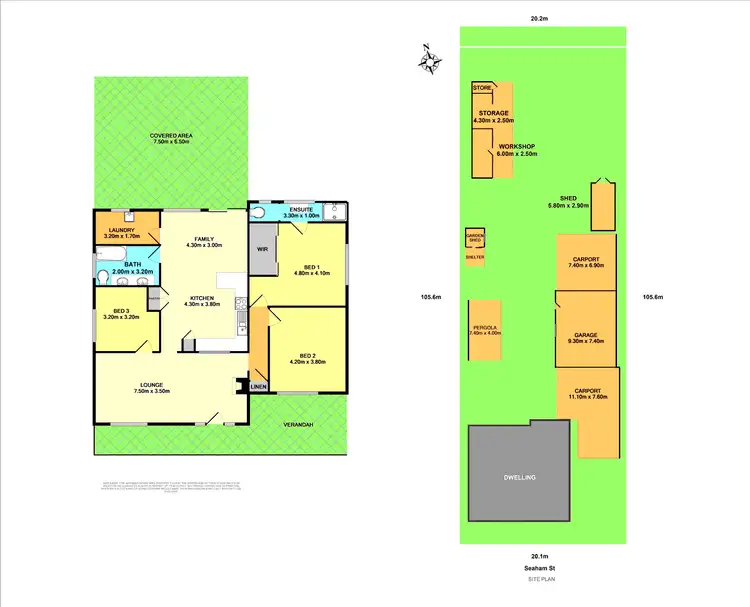Floorplan of Homely house listing, 87 Seaham Street, Holmesville NSW 2286