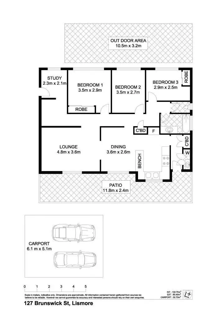 Floorplan of Homely house listing, 127 Brunswick Street, Lismore NSW 2480