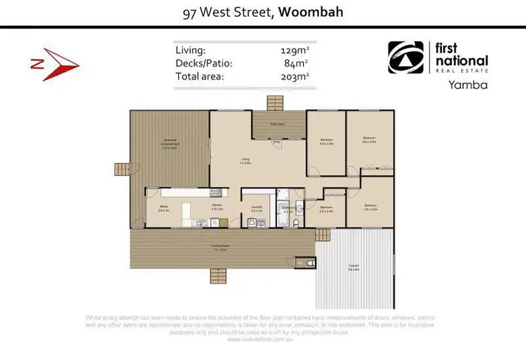 Floorplan of Homely rural property listing, 97 West Street, Woombah NSW 2469
