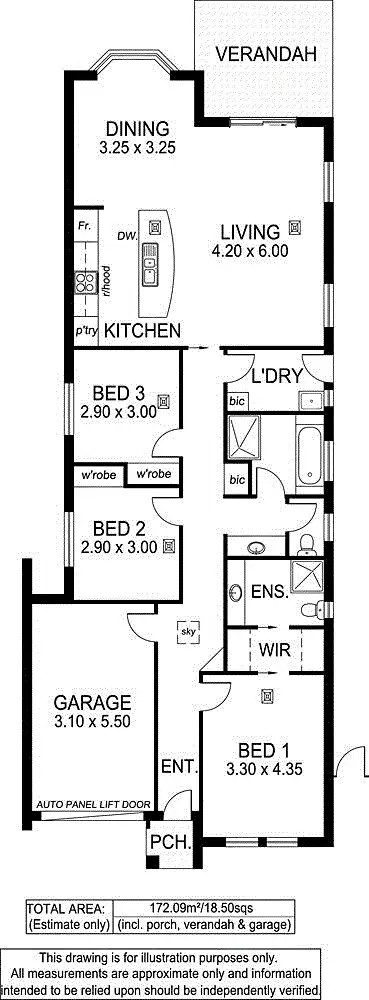 Floorplan of Homely house listing, 7A Hillview Crescent, South Brighton SA 5048