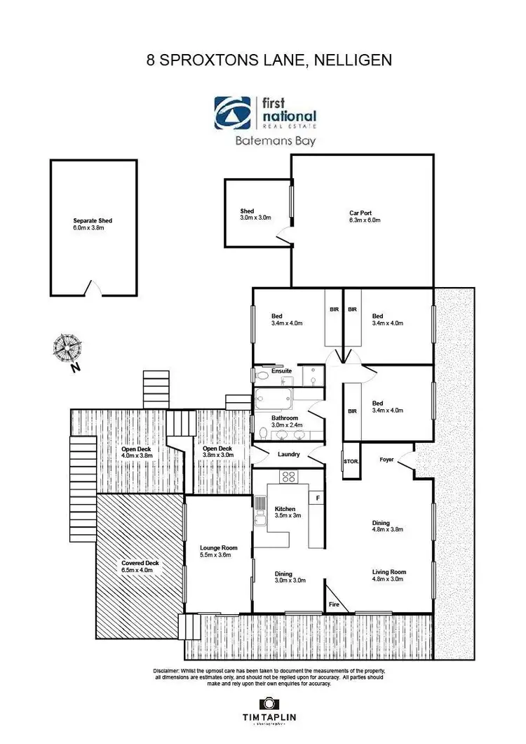 Floorplan of Homely house listing, 8 Sproxtons Lane, Nelligen NSW 2536