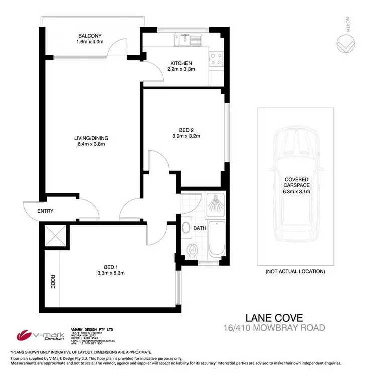Floorplan of Homely apartment listing, 16/410 Mowbray Road, Lane Cove NSW 2066