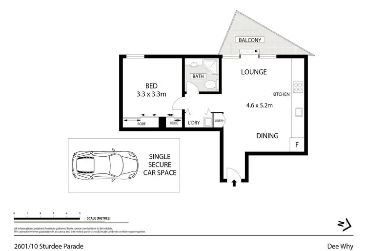 Floorplan of Homely unit listing, 2601/10 Sturdee Parade, Dee Why NSW 2099