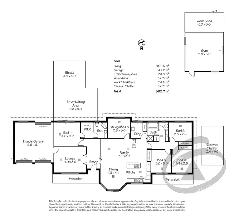 Floorplan of Homely house listing, 8 Burnbank Way, Mount Barker SA 5251