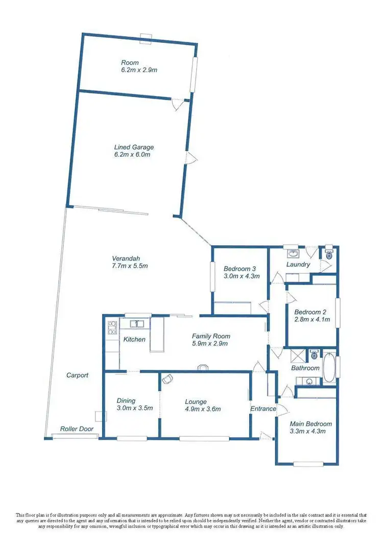 Floorplan of Homely house listing, 12 Bristol Way, Salisbury East SA 5109