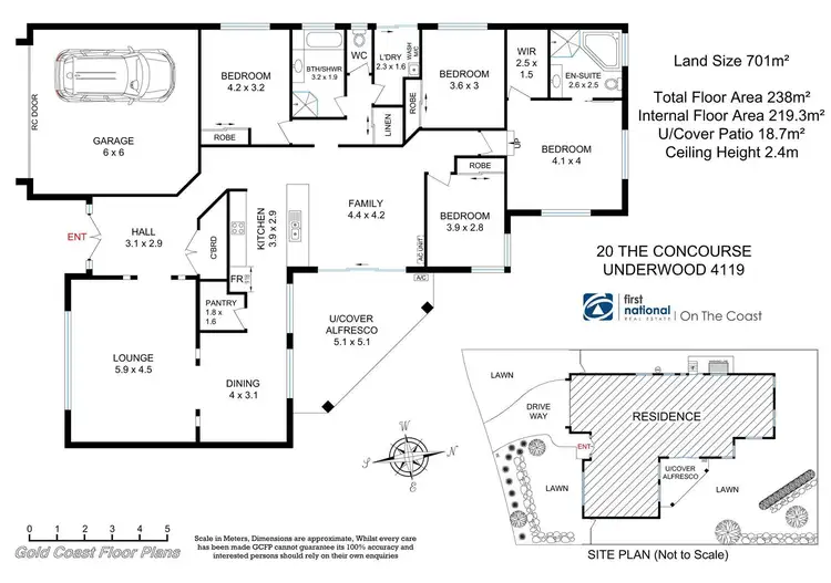 Floorplan of Homely house listing, 20 The Concourse, Underwood QLD 4119