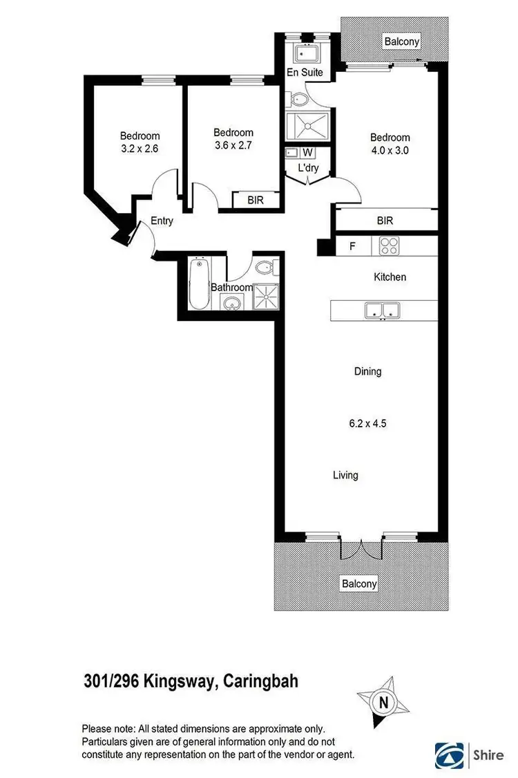 Floorplan of Homely apartment listing, 301/296 KINGSWAY, Caringbah NSW 2229