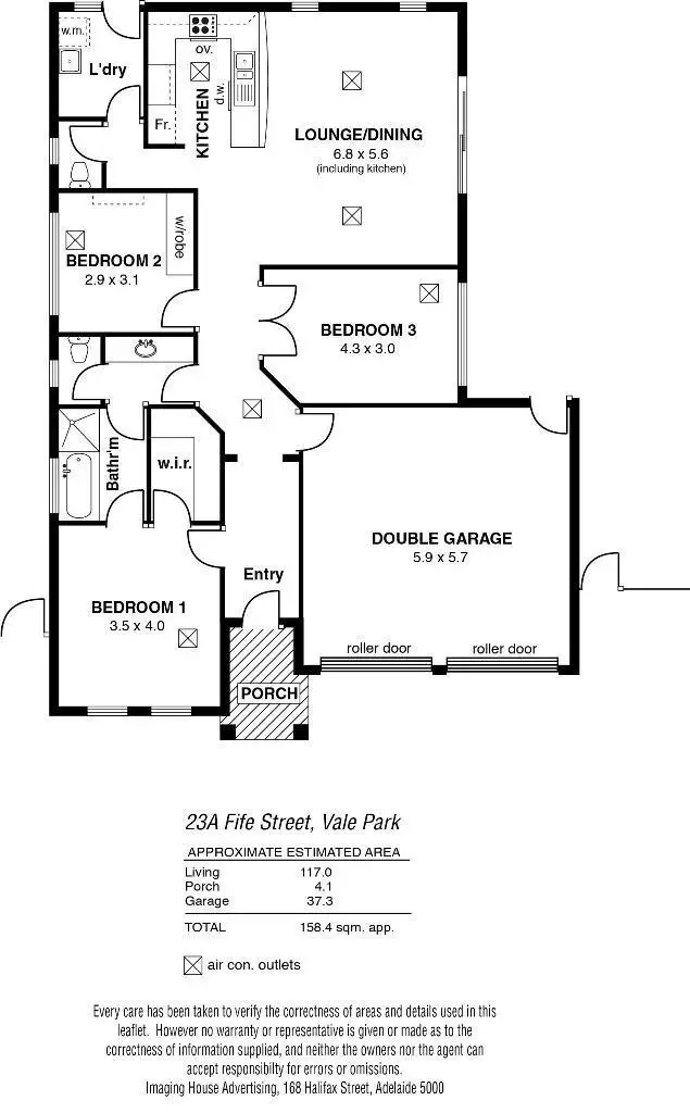 Floorplan of Homely house listing, 23a Fife Street, Vale Park SA 5081