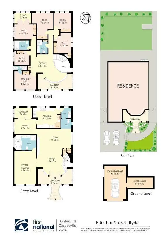 Floorplan of Homely house listing, 6 Arthur Street, Ryde NSW 2112
