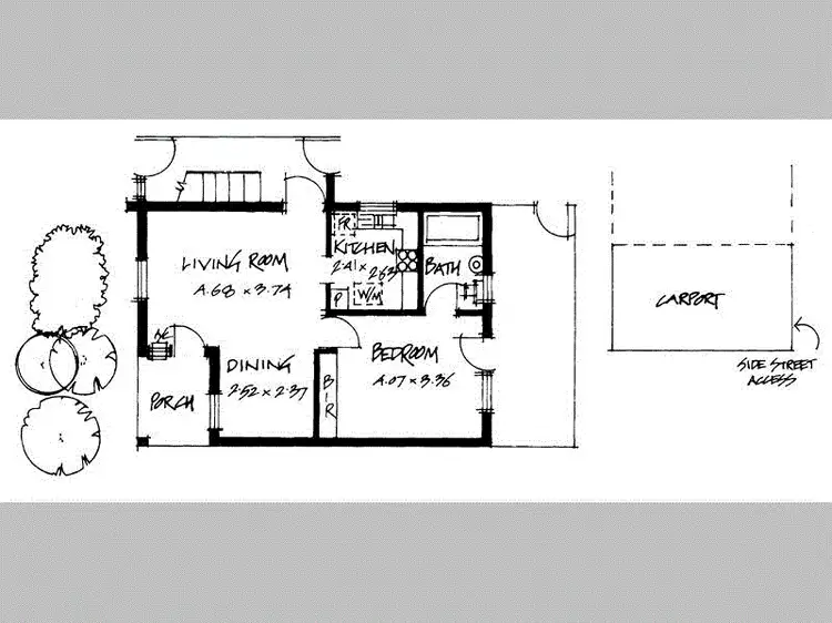 Floorplan of Homely unit listing, 3/258 Ward Street, North Adelaide SA 5006