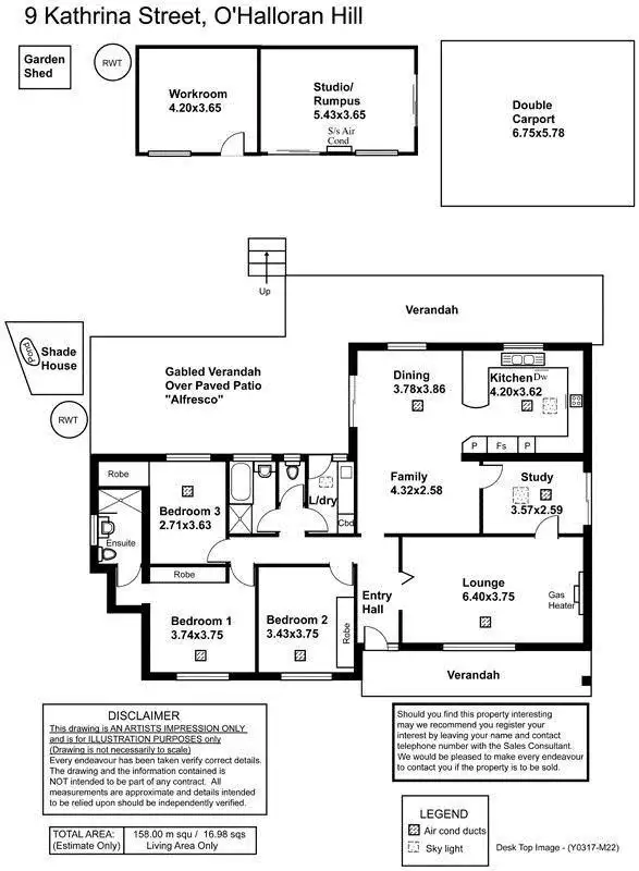 Floorplan of Homely house listing, 9 Kathrina Street, O'halloran Hill SA 5158