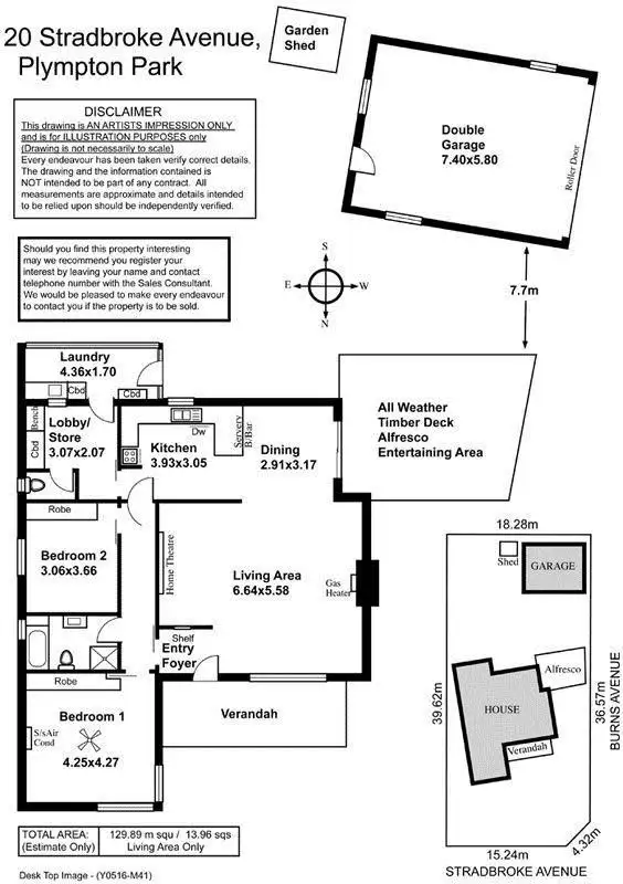 Floorplan of Homely house listing, 20 Stradbroke Avenue, Plympton Park SA 5038