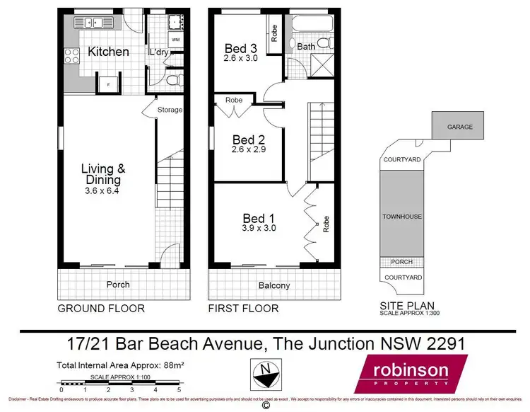 Floorplan of Homely unit listing, 17/21 Bar Beach Avenue, The Junction NSW 2291