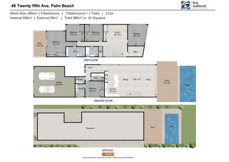 Floorplan of Homely house listing, 48 Twenty Fifth Avenue, Palm Beach QLD 4221